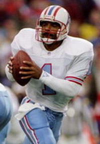 Oilers QB Warren Moon